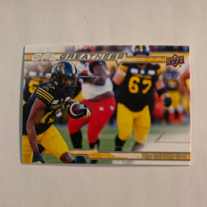 2023 Upper Deck CFL - Canadian Football League - CFL Greatness - CG-TW Tim White - Hamilton Tiger Cats