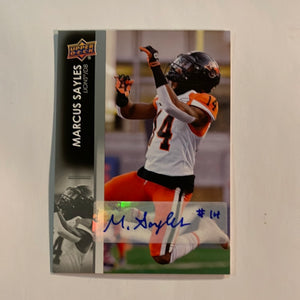 2022 Upper Deck CFL - Autograph - 135 Marcus Sayles - Lions - E 1:11