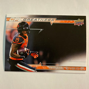 2023 Upper Deck CFL - Canadian Football League - CG-DR Dominique Rhymes - BC Lions