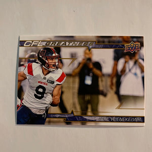 2023 Upper Deck CFL - Canadian Football League - Gold Glossy - CFL Greatness - CG-WI Jake Wieneke - Montreal Alouettes