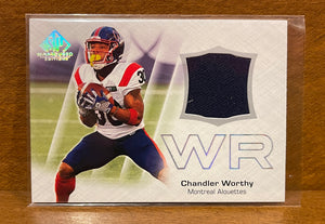 2023 Upper Deck SP Game Used CFL Canadian Football League - Jerseys Set - CFL-CW Chandler Worthy – Montreal Alouettes