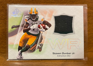 2023 Upper Deck SP Game Used CFL Canadian Football League - Jerseys Set - CFL-SD Steven Dunbar Jr. – Edmonton Elks SP