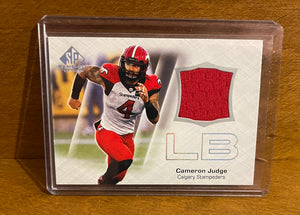 2023 Upper Deck SP Game Used CFL Canadian Football League - Jerseys Set - CFL-CJ Cameron Judge – Calgary Stampeders