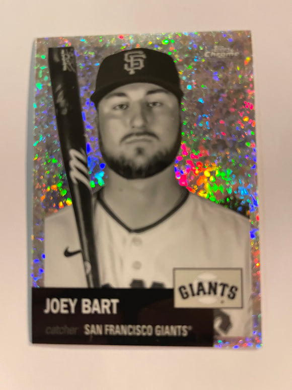 2022 Topps Chrome Platinum - Black & White Mini Diamond - 222 Joey Bart - San Francisco Giants