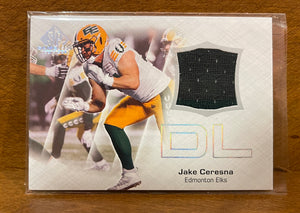 2023 Upper Deck SP Game Used CFL Canadian Football League - Jerseys Set - CFL-CE Jake Ceresna – Edmonton Elks SSP