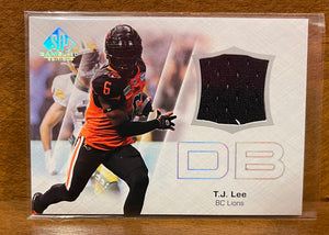 2023 Upper Deck SP Game Used CFL Canadian Football League - Jerseys Set - CFL-TL T.J. Lee – BC Lions