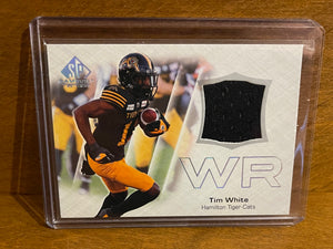 2023 Upper Deck SP Game Used CFL Canadian Football League - Jerseys Set - CFL-TW Tim White – Hamilton Tiger Cats