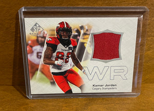 2023 Upper Deck SP Game Used CFL Canadian Football League - Jerseys Set - CFL-KJ Kamar Jorden – Calgary Stampeders