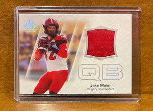 2023 Upper Deck SP Game Used CFL Canadian Football League - Jerseys Set - CFL-JA Jake Maier – Calgary Stampeders