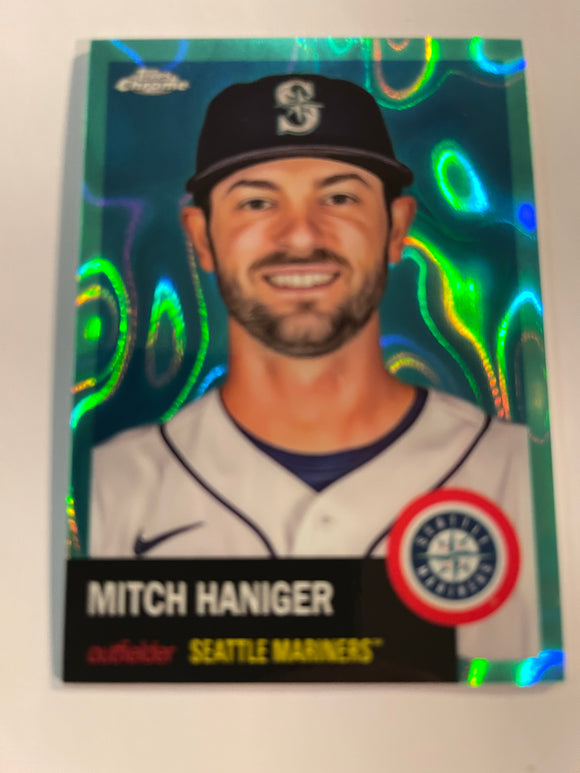 2022 Topps Chrome Platinum - Aqua Lava #/299 - 342 Mitch Haniger - Seattle Mariners