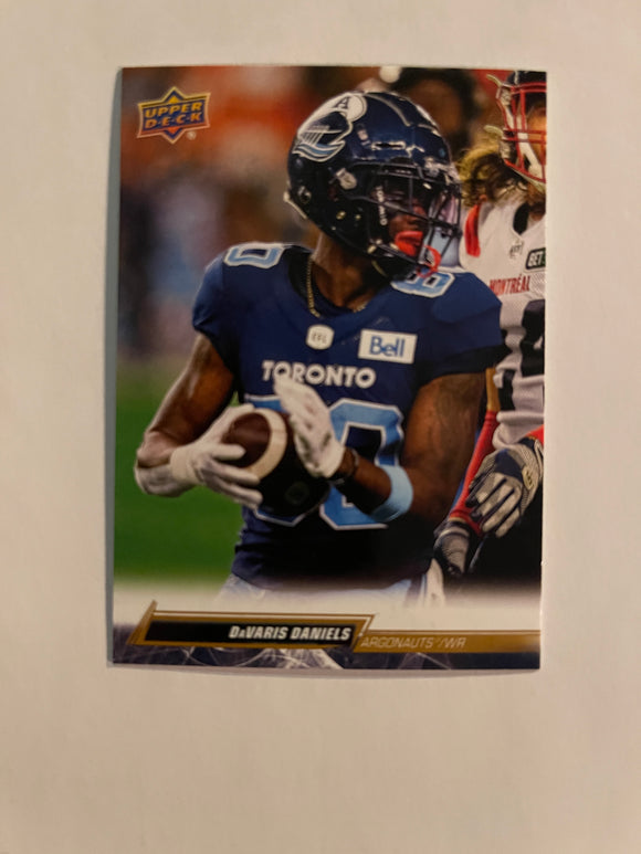 2023 Upper Deck CFL - Canadian Football League - Gold Glossy - 43 DaVaris Daniels - Toronto Argonauts