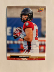 2023 Upper Deck CFL - Canadian Football League - Gold Glossy - 69 Nick Arbuckle - Ottawa Redblacks