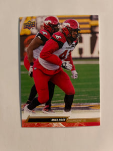 2023 Upper Deck CFL - Canadian Football League - Gold Glossy - 88 Mike Rose - Calgary Stampeders