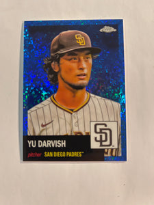 2022 Topps Chrome Platinum - Blue Mini Diamond #/199 - 202 Yu Darvish - San Diego Padres