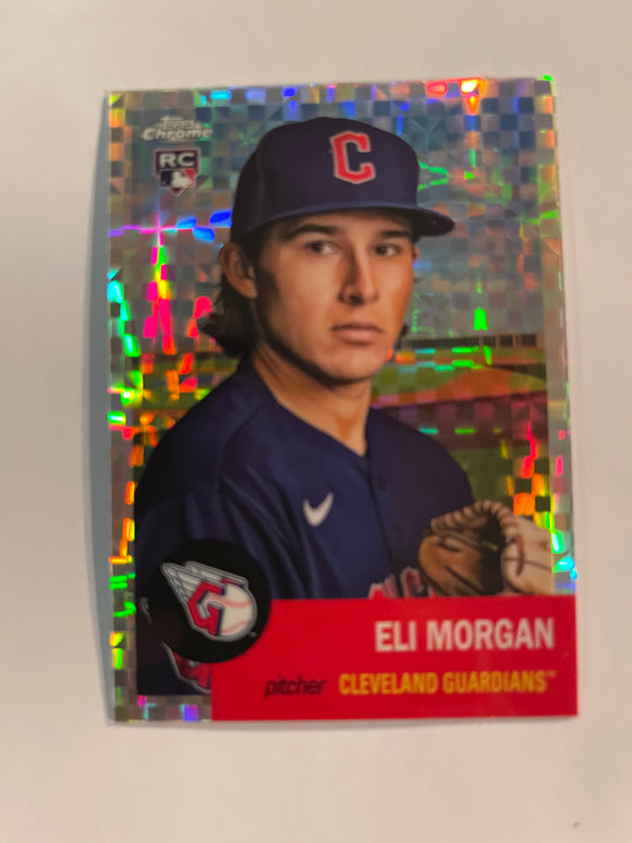 2022 Topps Chrome Platinum - X-Fractor - 194 Eli Morgan - Cleveland Guardians RC