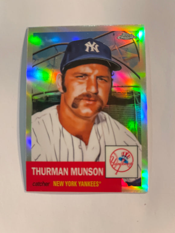 2022 Topps Chrome Platinum - Refractor - 17 Thurman Munson - New York Yankees