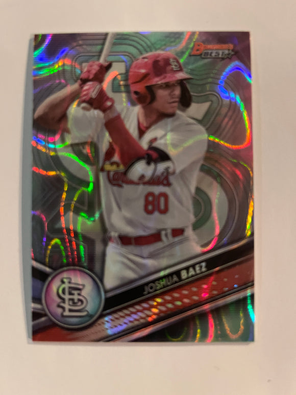 2022 Bowman's Best - Aqua Lava Refractor #/199 - TP-9 Joshua Baez - St. Louis Cardinals