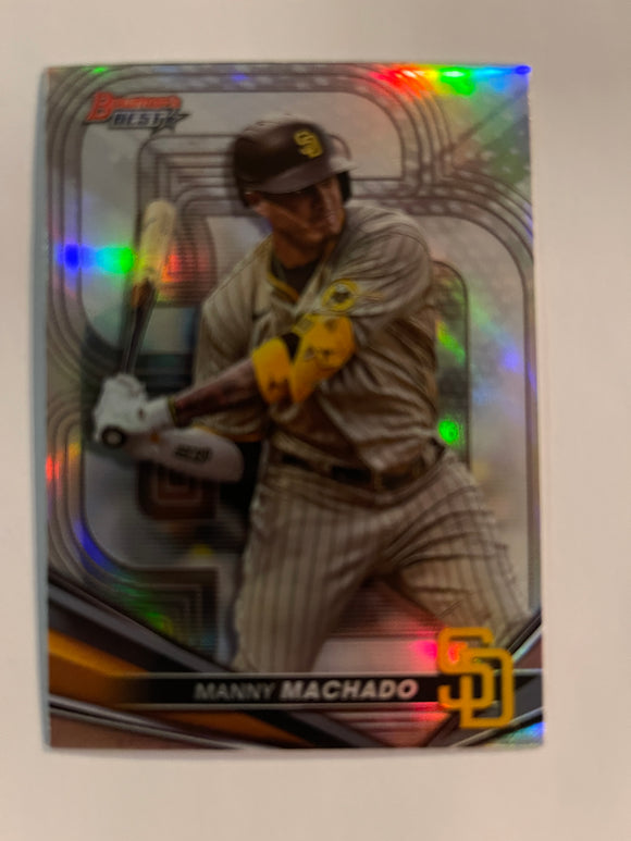 2022 Bowman's Best - Refractor - 40 Manny Machado - San Diego Padres