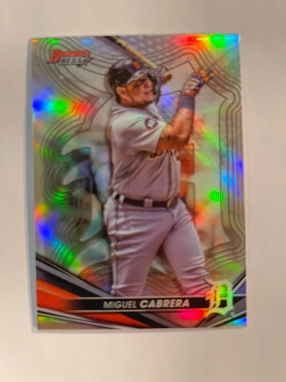 2022 Bowman's Best - Refractor - 42 Miguel Cabrera - Detroit Tigers