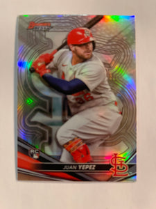 2022 Bowman's Best - Refractor - 15 Juan Yepez - St. Louis Cardinals RC