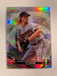 2022 Bowman's Best - Refractor - 50 Joe Ryan - Minnesota Twins RC