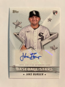 2022 Topps Baseball - Series One - Baseball Stars Autograph - Jake Burger - Chicago White Sox - BSA-JBU