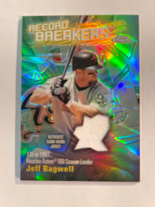 2003 Topps Chrome Baseball - Record Breakers Relics - Jeff Bagwell - Astros - CRBA-JB