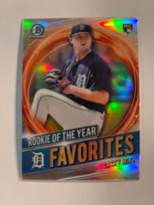 2021 Bowman Baseball - ROY Favorites - RRY-CM Casey Mize - Detroit Tigers