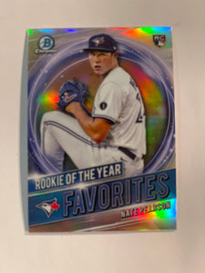 2021 Bowman Baseball - ROY Favorites - RRY-NP Nate Pearson - Toronto Blue Jays