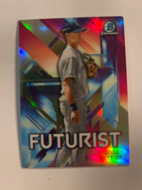 2021 Bowman Baseball - Futurist Refractor - FUT-BW Bobby Witt Jr. - Kansas City Royals