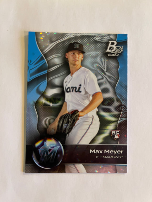 2023 Bowman Platinum Baseball - Ice Pattern Foil - 14 Max Meyer - Miami Marlins RC