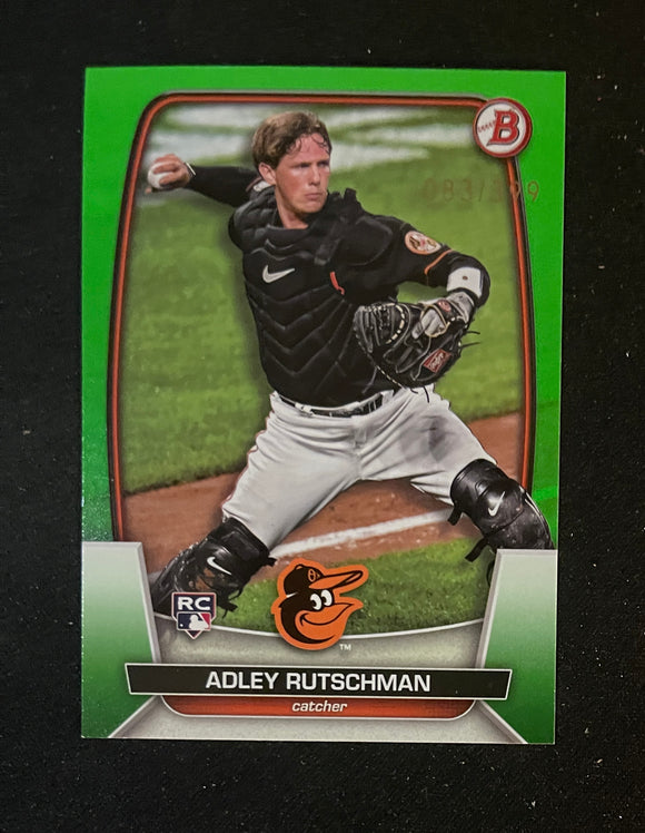 2023 Bowman - Neon Green #/399 - Adley Rutschman RC - Orioles - 40