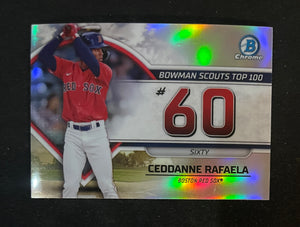 2023 Bowman - Scouts Top 100 - BTP-60 Ceddanne Rafaela - Boston Red Sox