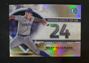 2023 Bowman - Scouts Top 100 - BTP-24 Ricky Tiedemann - Toronto Blue Jays