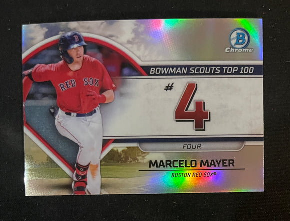 2023 Bowman - Scouts Top 100 - BTP-4 Marcelo Mayer - Boston Red Sox