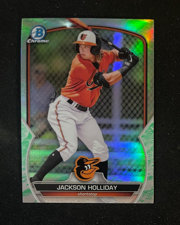 2023 Bowman - Lunar Glow Refractor - BCP-20 Jackson Holliday - Baltimore Orioles