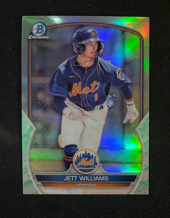 2023 Bowman - Lunar Glow Refractor - BCP-49 Jett Williams - New York Mets