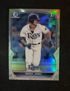 2023 Bowman - Lunar Glow Refractor - BCP-115 Brock Jones - Tampa Bay Rays 1st