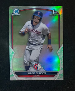 2023 Bowman - Lunar Glow Refractor - BCP-98 Jorge Burgos - Cleveland Guardians 1st