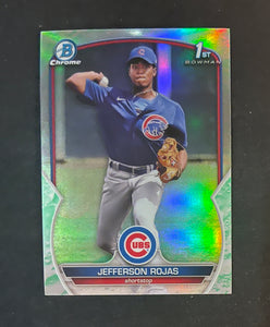 2023 Bowman - Lunar Glow Refractor - BCP-70 Jefferson Rojas - Chicago Cubs 1st