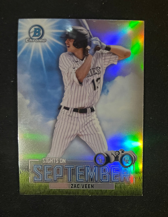 2023 Bowman - Sights on September - Zac Veen - SOS-10