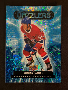 2022-23 Upper Deck Hockey Series Blue Dazzlers Jordan Harris DZ-75