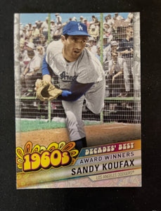 2020 Topps Baseball - Update Series - Decades - DB-20 Sandy Koufax - Los Angeles Dodgers