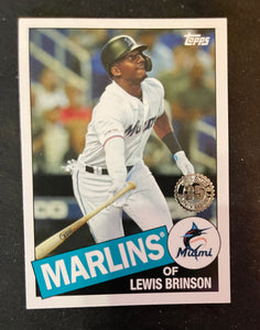 2020 Topps Baseball - Update Series - 1985 - 85TB-50 Lewis Brinson - Miami Marlins