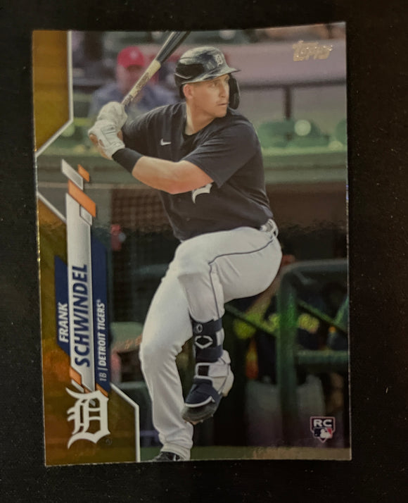 2020 Topps Baseball - Update Series - Gold Foil - Frank Schwindel RC - Tigers - U-118