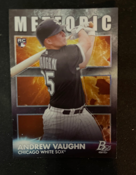 2021 Bowman Platinum - Meteoric - MET-9 Andrew Vaughn - Chicago White Sox