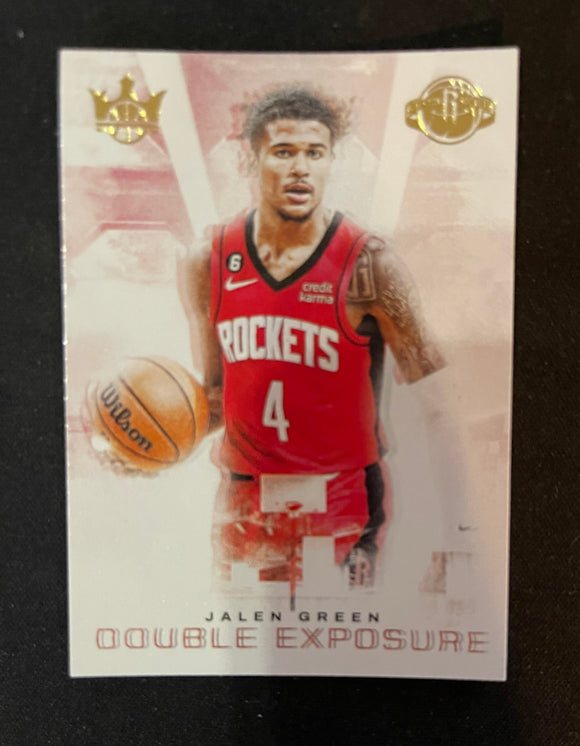 2022-23 Panini Court Kings - Double Exposure - 1 Jalen Green - Houston Rockets