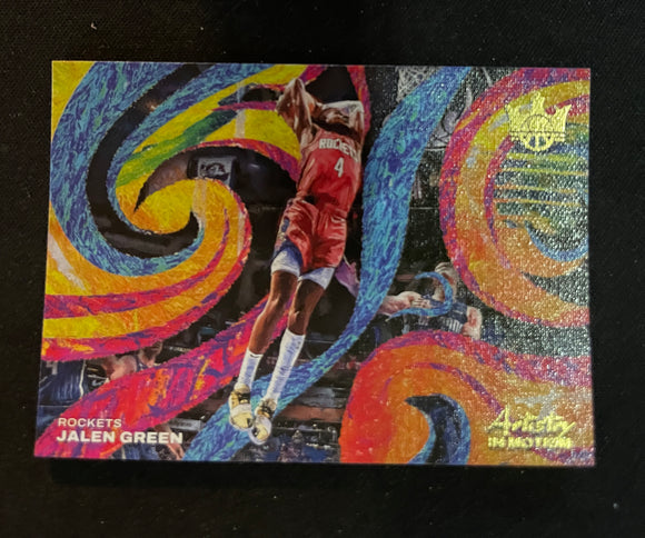 2022-23 Panini Court Kings - Artistry in Motion - RC - 2 Jalen Green - Houston Rockets