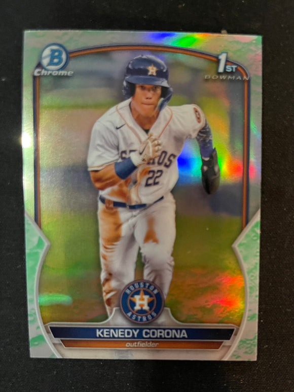 2023 Bowman - Lunar Glow Refractor - BCP-148 Kenedy Corona - Houston Astros 1st