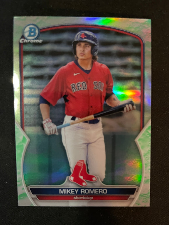 2023 Bowman - Lunar Glow Refractor - BCP-69 Mikey Romero - Boston Red Sox